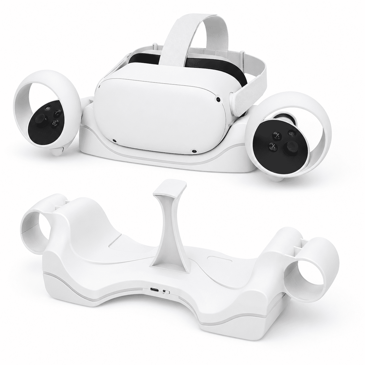 Oculus Quest 2 USB C Fast Charging Dock Set, All-in-One Controller