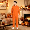 thumbnail image 3 of Men's Jumpsuit Loose Fit One Piece Lounge Wear, Lightweight Breathable Overalls For Everyday Comfort And Mobility, 3 of 8