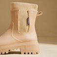 thumbnail image 4 of Mepaouo Women's Ankle Rain Boots Waterproof Chelsea Booties Stretch Short Garden Work Shoes(Yellow,7.5), 4 of 7
