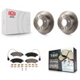 thumbnail image 1 of Transit Auto Rear Disc Brake Rotors and Ceramic Pads Kit for Car 2014-2021 Ram ProMaster 2500 3500 1500 with Solid Rotor K8T-102528, 1 of 11