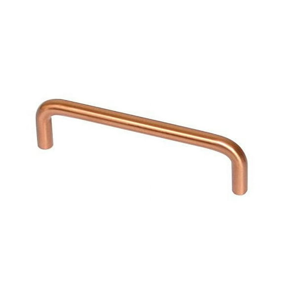 Satin Copper Cabinet Hardware Wire Handle Pull - 4" Hole Centers