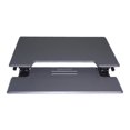 thumbnail image 1 of Victor DCX760G High Rise Collection Height Adjustable Standing Desk with Removable Keyboard Tray | Gray | 36â€ Wide Standing Desk | Professional or Home Use | Compatible with Most Monitor Arms, 1 of 5