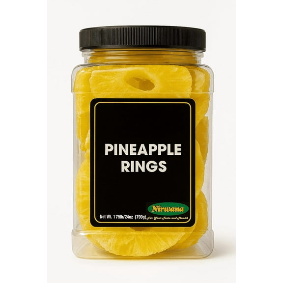 Pineapple Rings – Jar – Ready-to-Eat Dried Fruit for Snacking and Recipes