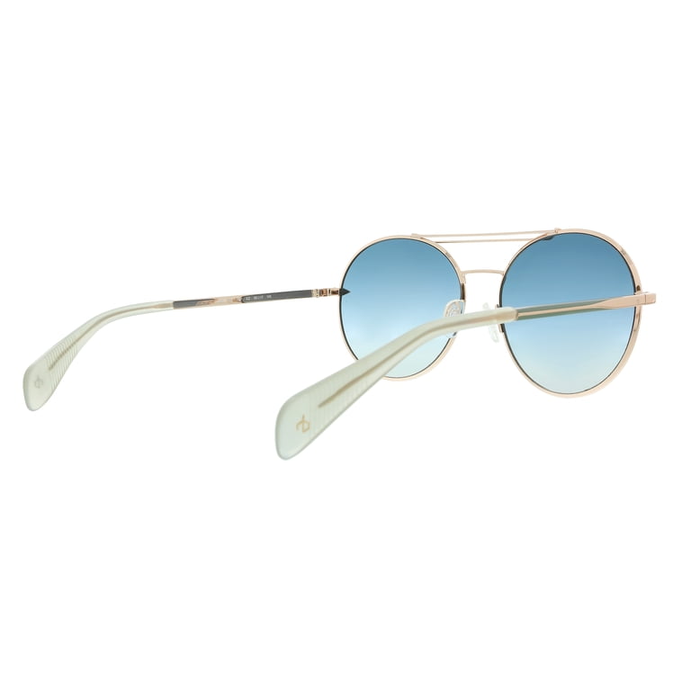 Sunglasses Rag Bone Rnb 1011 /S 0PEF Gold Green / Ez Silver  display picture 1