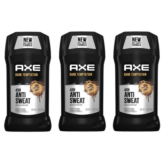 3 Pack AXE Antiperspirant Deodorant Stick, Dark Temptation 2.7 oz