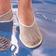 thumbnail image 2 of QCI Direct Women's Soft Nylon Mesh Non Skid Safety, White, Large, 2 of 2