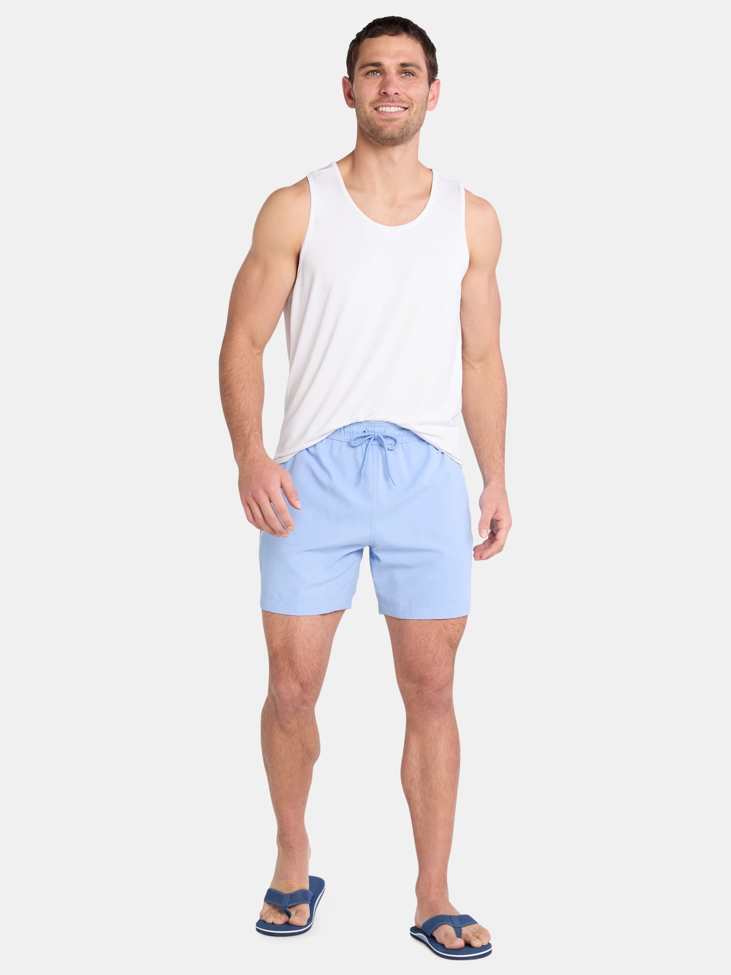 George Men's and Big Men's Swim Trunks, 6" Inseam, Sizes S-5XL