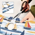 thumbnail image 6 of Yayeee Faucet Mat for Kitchen Sink 14.7" Diatomite Long Splash Guard Pad, Orange Hand Drawn Sailboats, 6 of 7