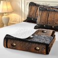 Erosebridal Rustic Wood Pattern Quilt King,Vintage Geometric King ...