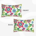 thumbnail image 4 of Fotbe Vector Mexican Otomi Style Bright Pillow Cases - Envelope Closure - Luxury, Extra Soft, Cooling Pillow Covers - Wrinkle, Fade, Stain Resistant-20"x30", 4 of 9