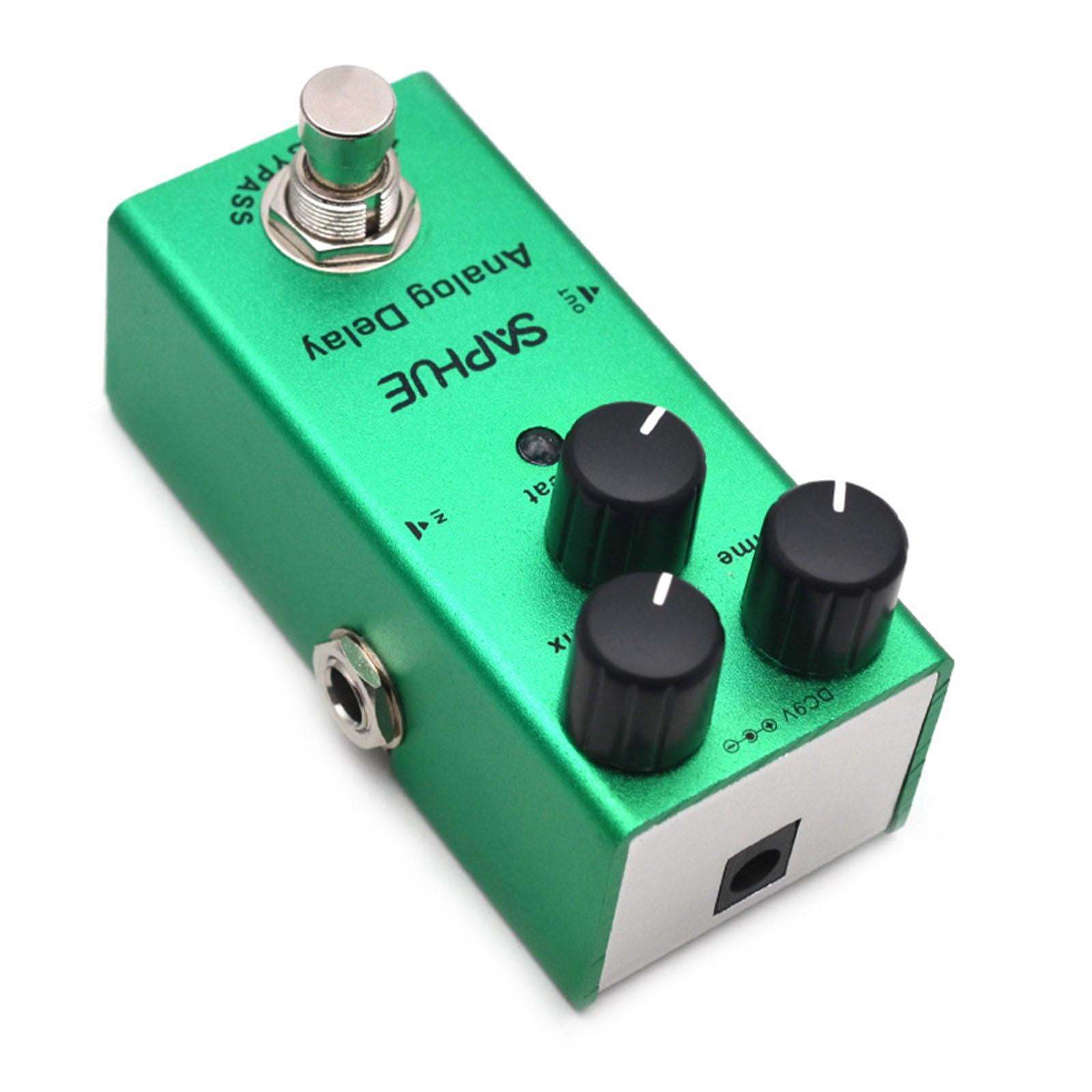 LeeQinersw Guitar Pedal 9V DC Guitar Effect Pedal Accessories with Metal Shell for Electric for Analog Delay