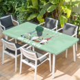 thumbnail image 2 of Green Gnomes Easter Table Cloths for 3 Foot Rectangle Tables, Eggs Botanical Carrot Pastoral Patio Waterproof Elastic Fitted Tablecloths, Washable Rectangular Table Cover for Camping, 2 of 8