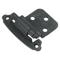 thumbnail image 2 of Hickory Hardware P243-BI Black Iron Surface Self-Closing 0.37 In. Offset Hinge 2-Pack, 2 of 4