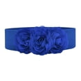 thumbnail image 1 of Cinturón de cintura elástico ancho para mujeres Band de cintura gruesa para accesorios de abrigo de suéter Azul real, 1 of 8