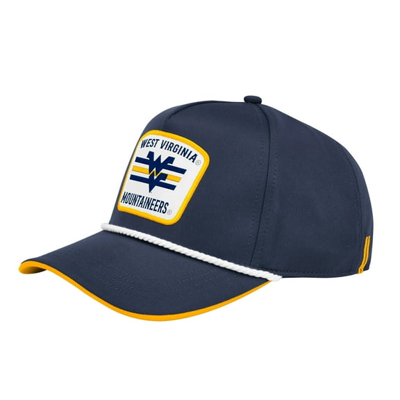 Men's Colosseum Navy West Virginia Mountaineers Hits the Road Podium Adjustable Hat