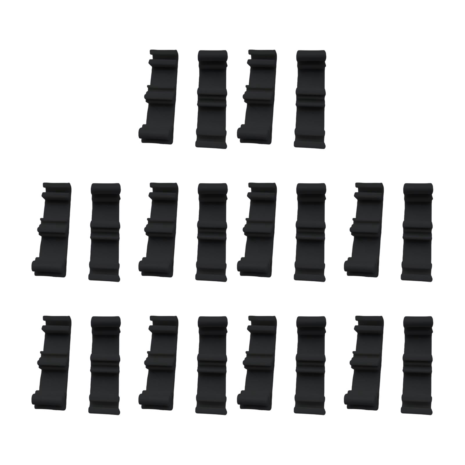 balikha 10 Pieces Pet Fence Clamps Dog Enclosure Accessories Clamp Connector Cat Villas Bird Cages Tube Fixing Buckles Playpen Lock Black