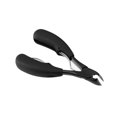 thumbnail image 1 of Cortauñas de acero inoxidable negro con diseño ergonómico para uñas encarnadas y gruesas, mango antideslizante y precisión quirúrgica., 1 of 6