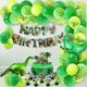 thumbnail image 2 of Kit de globos para fiesta de cumpleaños de dinosaurios, 71 unidades, látex verde y papel de aluminio, 2 of 4