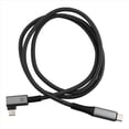 thumbnail image 4 of Cable de Carga Rápida USB4 Tipo C de 240 W con Pantalla Digital LED 8K@60Hz Cable de Datos de Transferencia de Datos de 40 Gbps en Ángulo Recto, 4 of 5