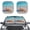 Beach Starfish Seashell, variant on XYZCANDO Car Sun Shade Featuring Funny Surfing Polar Bear, Foldable Windshield Cover for Uv and Heat Protection, Suitable for Women and Men Daily Use
