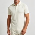 thumbnail image 5 of hoksml Men's Cooling Quick Dry Mesh Short Sleeve Collared Shirt 3 Button Placket Raglan Sleeve Breathable Golf Top for Business Daily Outdoor Travel, 5 of 7