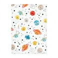 thumbnail image 3 of Hudson Baby Infant Boy Cotton Flannel Burp Cloths, Happy Planets 4 Pack, One Size, 3 of 6