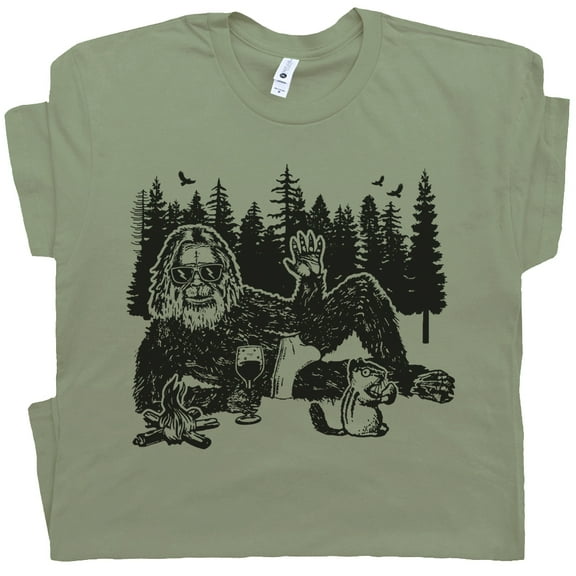 Sexy Bigfoot T Shirt Funny Sasquatch Shirts for Men Women Guys Ladies Weird Squatchy Cryptid Cool Big Foot Yeti Silly Graphic Tee