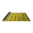 thumbnail image 2 of Ahgly Company Indoor Round Abstract Yellow Contemporary Area Rugs, 8' Round, 2 of 4