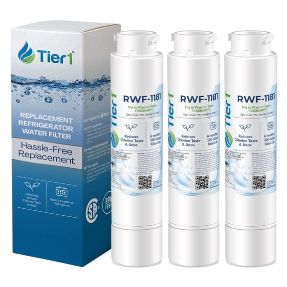 Tier1 807946701 Refrigerator Water Filter 3-pk | Replacement for PureSource II, EWF02, OPFF2-RF300, Fridge Filter