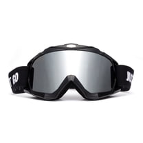 JUST GO Ski Goggles for Skiing Motorcycling and Winter Sports Dual-Layer Anti-Fog 100% UV Protection lens Snowboard Goggles fit Men, Women and Youth, Black Frame/ Silver Lens (VLT 12.5%)
