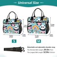 thumbnail image 2 of Panda Cup Rainbow Leaf Lunch Bag Insulated Lunch Box Leakproof Reusable Cooler Tote Adjustable Shoulder Strap for Men Women 9L, 2 of 6