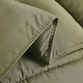 thumbnail image 3 of Chezmoi Collection Olive Green Down Alternative Comforter King - 3-Piece All Seasons Lightweight Comforter Set - Microfiber Comforter Duvet Insert with Corner Tabs, 3 of 6