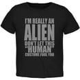 thumbnail image 1 of Halloween Costume d'Alien pour Tout-Petit Noir T-Shirt, 1 of 1