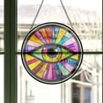 thumbnail image 3 of Pop Art Vibrant Evil Eye Ornament Sun Catcher Mountain Window Hanging, Suncatchers Lavender Wall Decor, for Women/Friends/Lover, 2025, 2025, Festive Home Accent, Memorable, 3 of 6