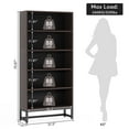 thumbnail image 6 of Tribesigns Heavy-Duty Tall Bookcase, 70.8-Inch 5-Tier Bookshelf with Storage Shelves for Living Room, Bedroom, Office - Sandalwood, 6 of 7