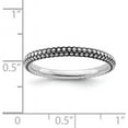 thumbnail image 4 of Solid Sterling Silver Stackable Expressions Antiqued Ring - Ring Size 10.0-2.0gm, 4 of 7