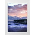 thumbnail image 3 of Alan Hausenflock 4x14 White Modern Wood Framed Wall Art Titled - Mercers Pier III, 3 of 5