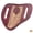 Dark Brown, variant on Hilason Western Basket Tooled Angled Knife Scabbard Sheath Cover Genuine Leather Large