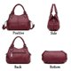 thumbnail image 5 of Venta caliente de bolsos de hombro tipo bandolera de piel de oveja con retazos de moda, bolsos de cuero para mujer, bolsos de mano de cuero para mujer, 5 of 5