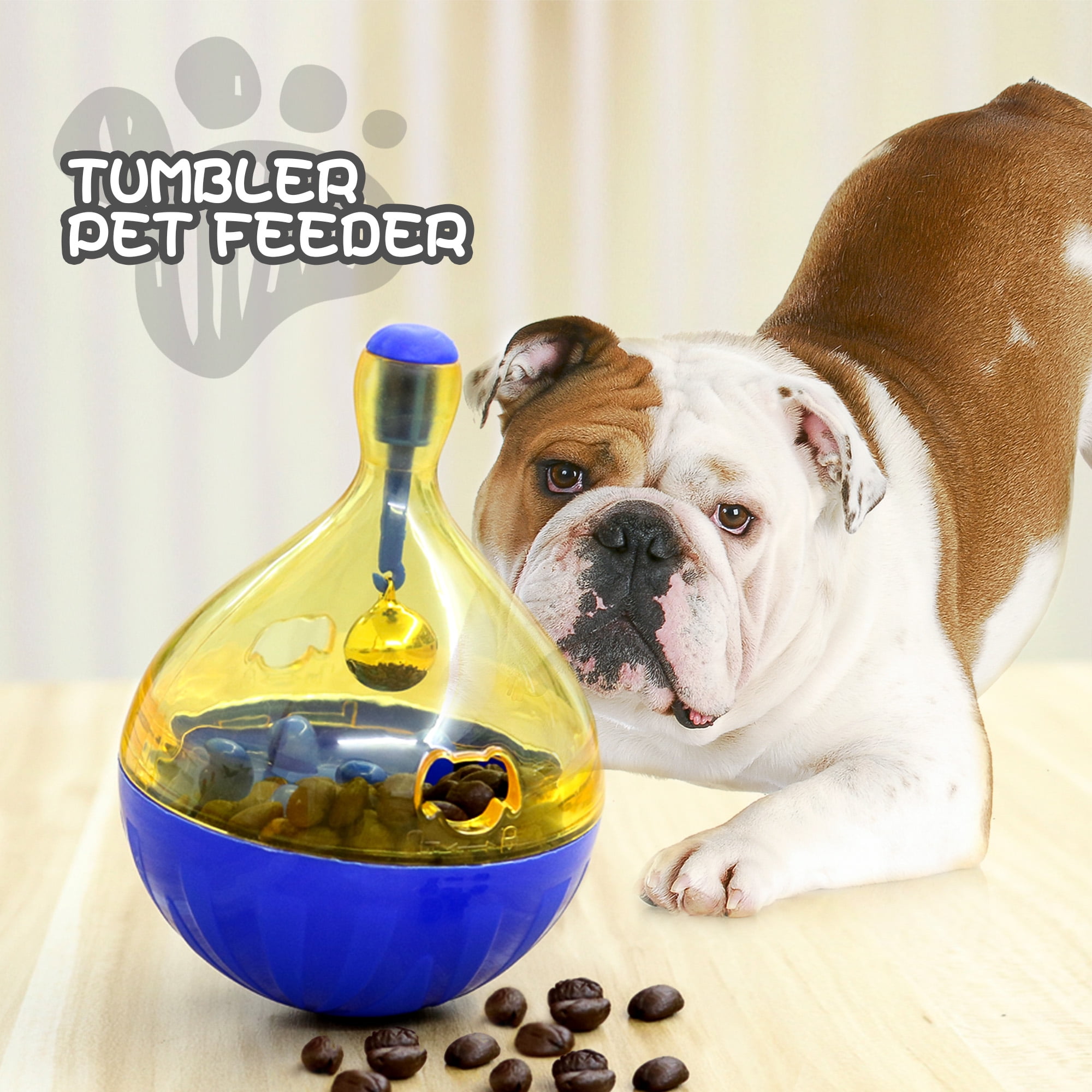 Kepooman Pet Slow Feeder Treat Ball for Small Medium Large Dogs, Food Dispensing Bowl Interactive Dog Toy, L Kepooman Pet Slow Feeder Treat Ball for Small Medium Large Dogs, Food Dispensing Bowl Interactive Dog Toy, L