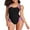 Mutil-red, variant on Women's Color Blocked Racing One Piece Swimwear High Cut Athletic Bathing Suit