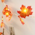thumbnail image 2 of 13.12ft 40LEDs Christmas Fairy String Lights Halloween Maple Leaf Shaped, 2 of 8