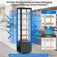 thumbnail image 4 of Rugerasy Commercial Refrigerator - 10.52 cu.ft. 298 L Display Fridge, Upright Beverage Cooler with LED Light, Auto Defrost & Air-Cooling for Home, Store, Gym, Office, Cafe Restaurant, 4 of 9