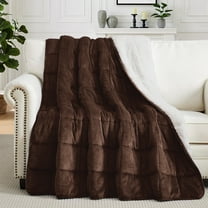 Teler Weighted Blanket for Adult, Fluffy Thick Warm Sherpa & Cozy Flannel Snuggle Heavy Blanket for Sofa Bed Calming, Queen Size (60"x80",20lbs)