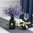 thumbnail image 6 of Artificial Flowers Lavender 4 Bundles Faux Plastic GRNSHTS Indoor Outdoor Lavender Greener Plants Lifelike Fake Flocking Lavender Bouquet for Wedding Home Office Patio Garden Decor (Purple), 6 of 7