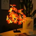 thumbnail image 2 of Tuscom Maple Leaf Tree Light USB LED Fall Branch Lamp Thanksgiving Table Decor Warm Glow Artificial Leaf String Light for Bedroom Mantel, 2 of 6