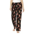 thumbnail image 1 of Fotbe Valentine Gnome Pantalones de Pijama para Mujer, Pantalones de Dormir, Pantalones Pj con Cordón y Bolsillos-X-Large, 1 of 6