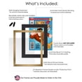 thumbnail image 3 of Comic Book Frame Wall Display with Mat for 2 Bronze Age Comics Published Between 1970 and 1985 - Bronze Comic Frame for 7.25x10.5 Comics, 3 of 5