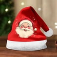 thumbnail image 2 of Christmas Hats Santa Hat Beanie Unisex Classic Santa Claus Hat Kids Winter Hat Funny Hat, 2 of 3