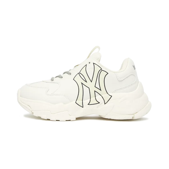 MLB New York Yankees Big Ball Chunky A White Chaussures de Course Unisexes
